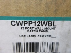 Panduit CWPP12WBL Patch Panel Missing 1 Face Plate