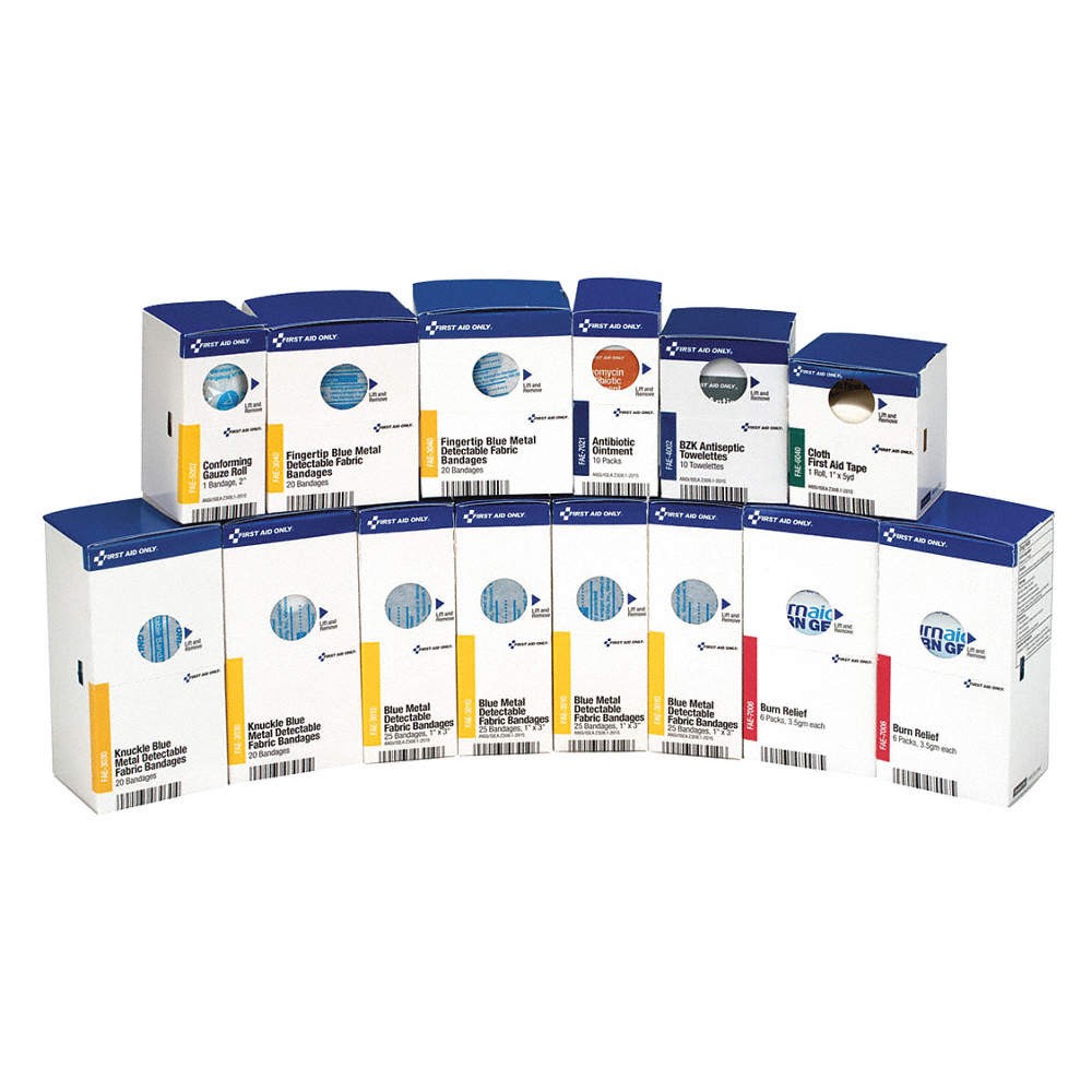 FIRST AID ONLY FAE-8010 Complete Refill/Kit,214pcs,OSHA Comp 36M335