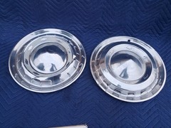 1955 Chevrolet Bel Air Chevy Factory Hub Caps 15″ Chrome Car Full Cover Hubcaps