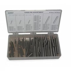 Taper Pin Asst, Std, Stl, 100 Pcs, 46 Sizes, Tpkit46100