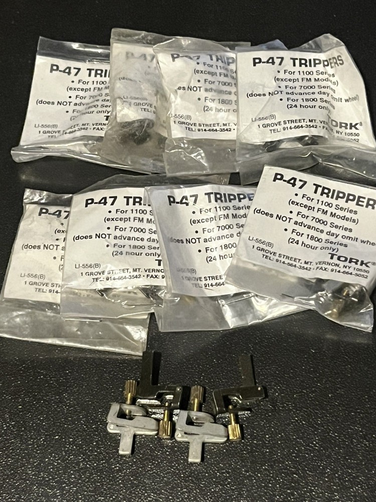 NEW (10 Pair) Tork NSI P-47 On & Off Dog Ear Trippers for 24HR Mechanical Clocks