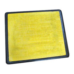 Zoro Select Csp-Tcped-Y Pedestrian Trench Cover Fiberglass Yellow, 44.3 In W X,