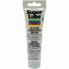 Super Lube 92003 Silicone Lubricating Grease with PTFE, 3 oz Tube, Translucen…