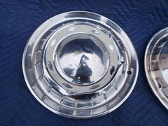 1955 Chevrolet Bel Air Chevy Factory Hub Caps 15″ Chrome Car Full Cover Hubcaps
