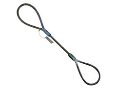 Choker Sling Wire Rope Cable Steel Core 3/8″ x 24′ Flemish Eye Lifting Overhead