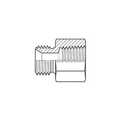 ADAPTALL 9035-1212 Hose Adapter,3/4″,BSPP,3/4″,NPT 55DT62