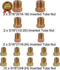 Upgraded Brake Line Tubing Kit 25 Ft. of 3/16 Copper Coated Flexible Tube Roll