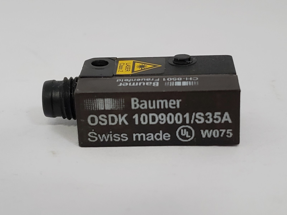 BAUMER OSDK 10D9001/S35A PHOTOELECTRIC LASER SENSOR 10-30 VDC