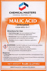 Malic Acid 5 LB Powder | Tech Grade | CAS 6915-15-7 | Cleaning & pH Adjuster