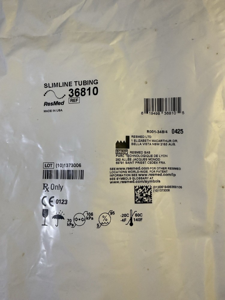 Resm ed Slimline Tubing 36810 NEW Sealed in Package Gs10