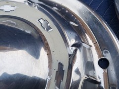 1955 Chevrolet Bel Air Chevy Factory Hub Caps 15″ Chrome Car Full Cover Hubcaps