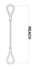 Wire Rope Choker Sling 3/8 x 8′ Steel Core Tagged Certified Crane Rigging