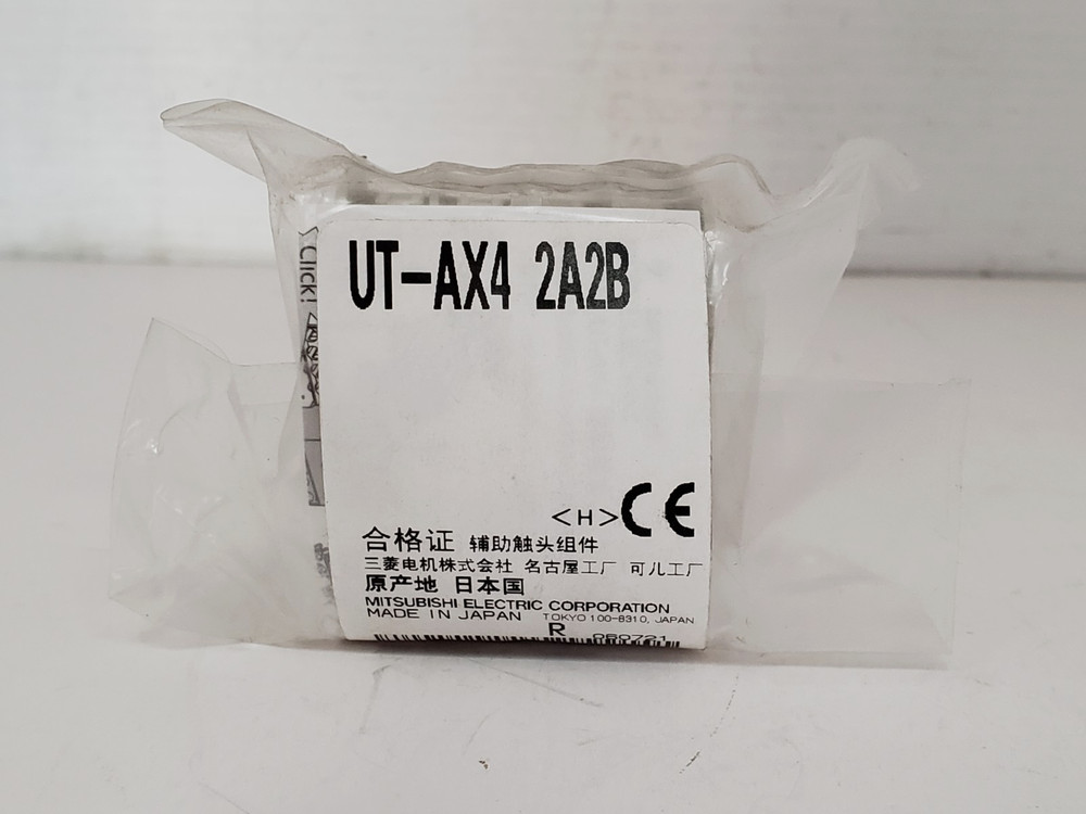 MITSUBISHI UT-AX4 2A2B AUXILIARY CONTACT BLOCK 2NO 2NC NIB