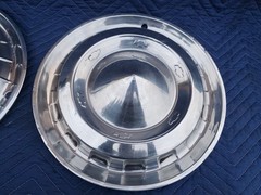 1955 Chevrolet Bel Air Chevy Factory Hub Caps 15″ Chrome Car Full Cover Hubcaps