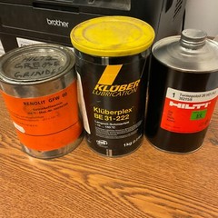 LOT HILTI OIL & GREASE 30215/8, RENOLIT 00094189, KLUBER Kluberplex BE 31-222