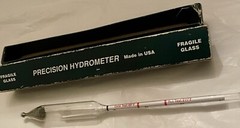PRECISION HYDROMETER Made in USA MAPLE SYRUP HYDROMETER 25/40 Baume & 45/75