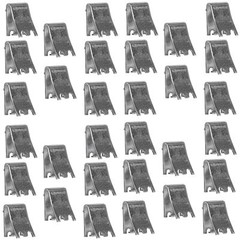 32 Pack Stainless Steel Shelf Clips for Commercial Refrigerators, and Coolers