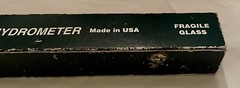 PRECISION HYDROMETER Made in USA MAPLE SYRUP HYDROMETER 25/40 Baume & 45/75