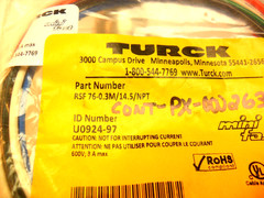 U0924-97 – TURCK – RSF 76-0.3M/14.5/NPT – USA SELLER – NEW