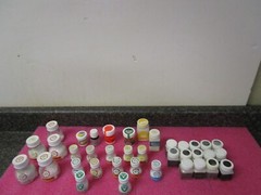 Qty (38) Dental Power Jars – Williams Vita
