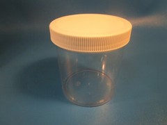 LOT OF 24 Qorpak PLC-03729 Jar, Plastic, Wide Cap, 16 oz Clear Polystyrene Jar