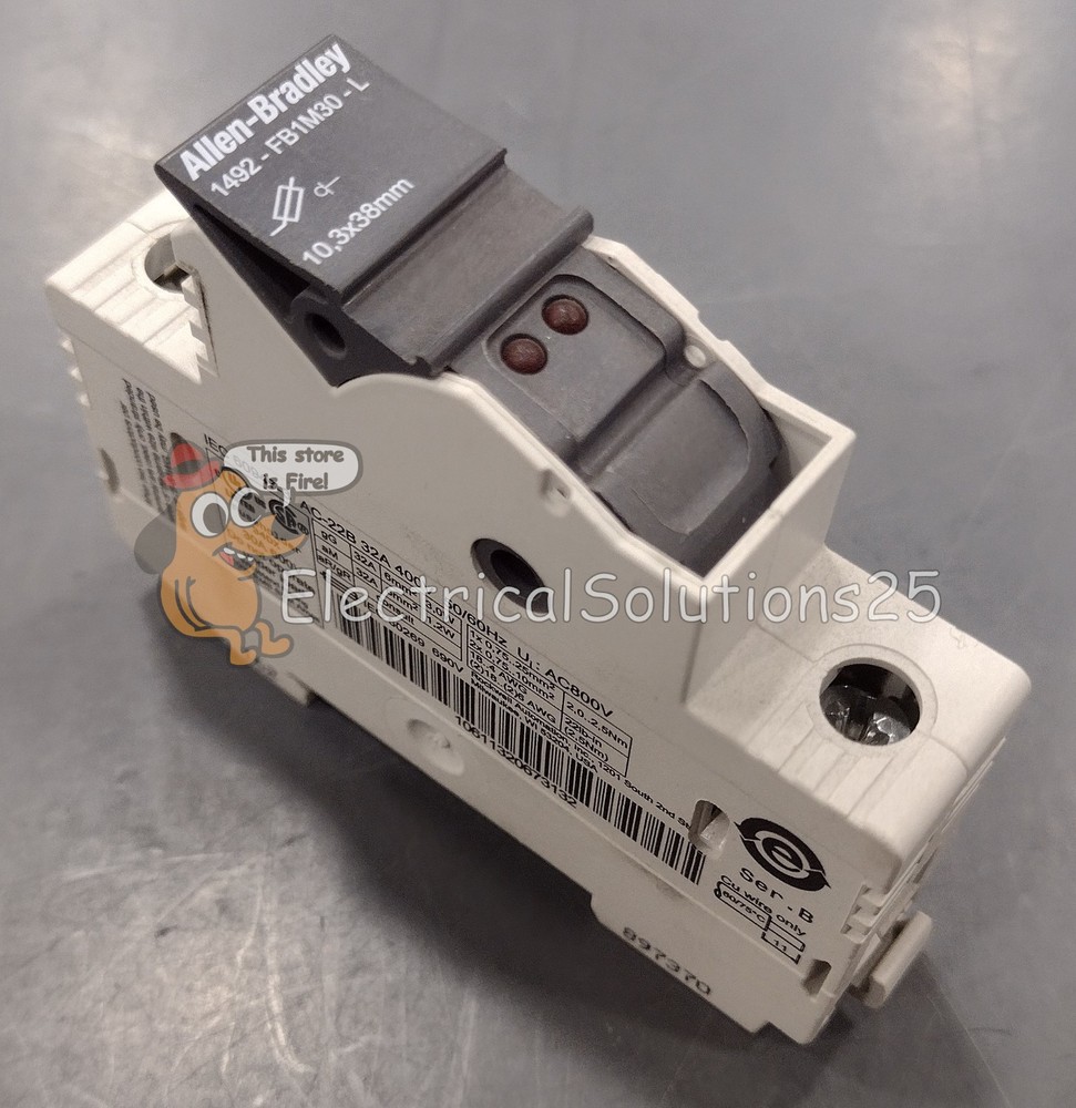 New No Box Allen-Bradley 1492-FB1M30-L 1-Pole 30A Fuse Holder LED – Free Ship