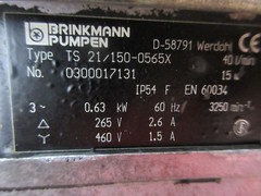TRAUB TNK28 BRINKMANN PUMPEN TS21/150-0565X COOLANT PUMP