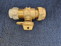 Ford 3/4 NL Stop Brass Ball Meter Valve Replacement Threaded Heavy Duty